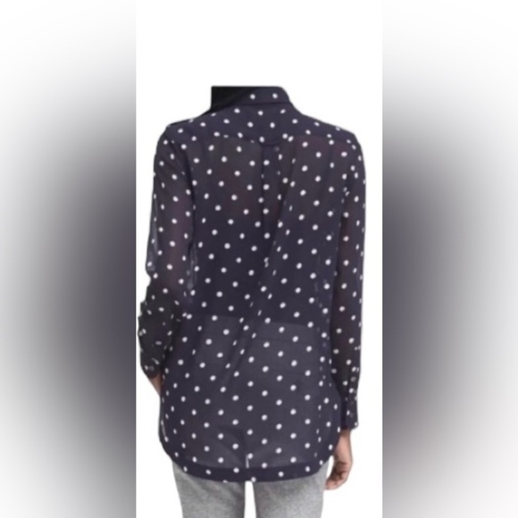 NWT Banana republic Parker polka dot sheer shirt - Picture 9 of 9